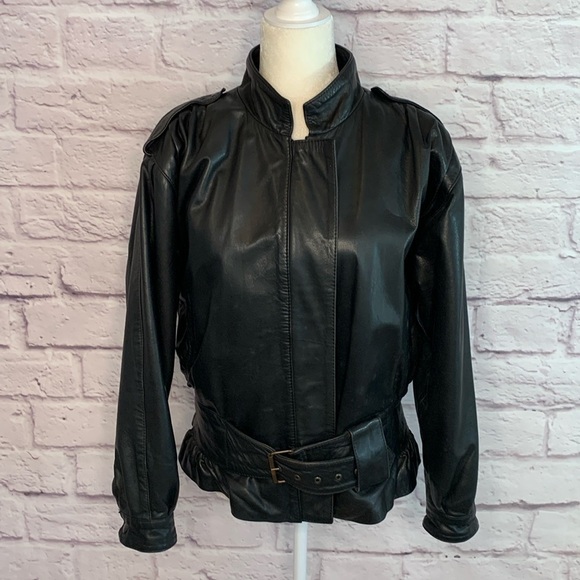Paris-Dakar Vintage 1980s Leather Bomber Jacket - Picture 1 of 13